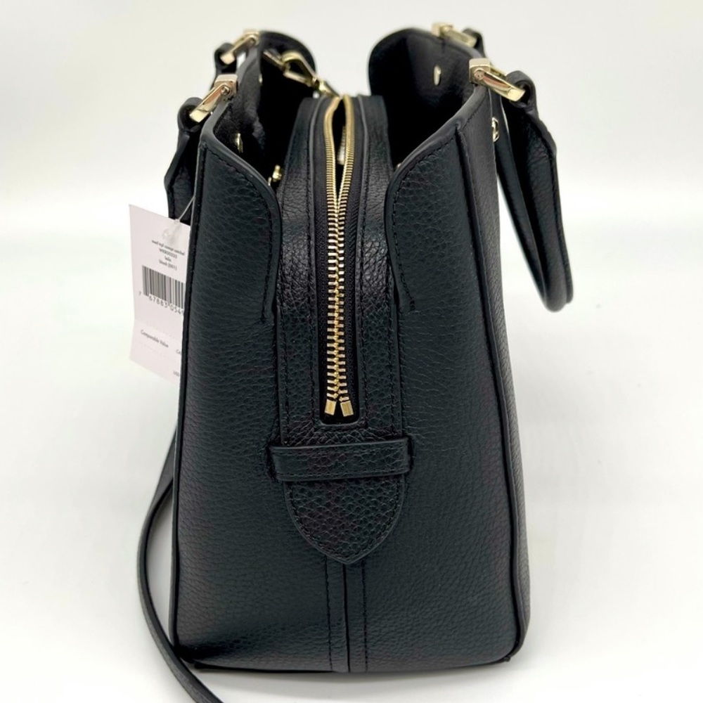 Kate Spade Leila Medium Satchel Black - Picture 9 of 13